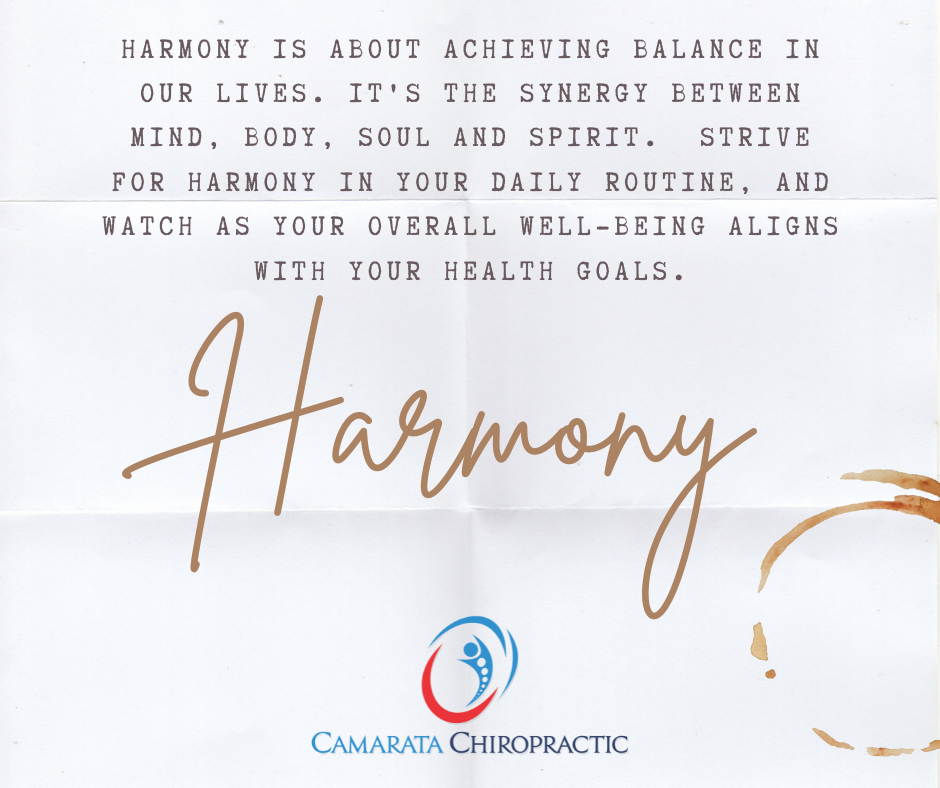 Finding Harmony in Health and Wellness: Word of the Week