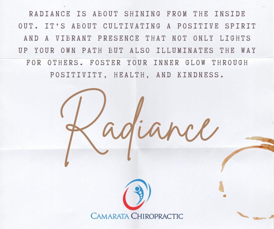 Cultivating Radiance from Within - Word of the Week at Camarata Chiropractic & Wellness