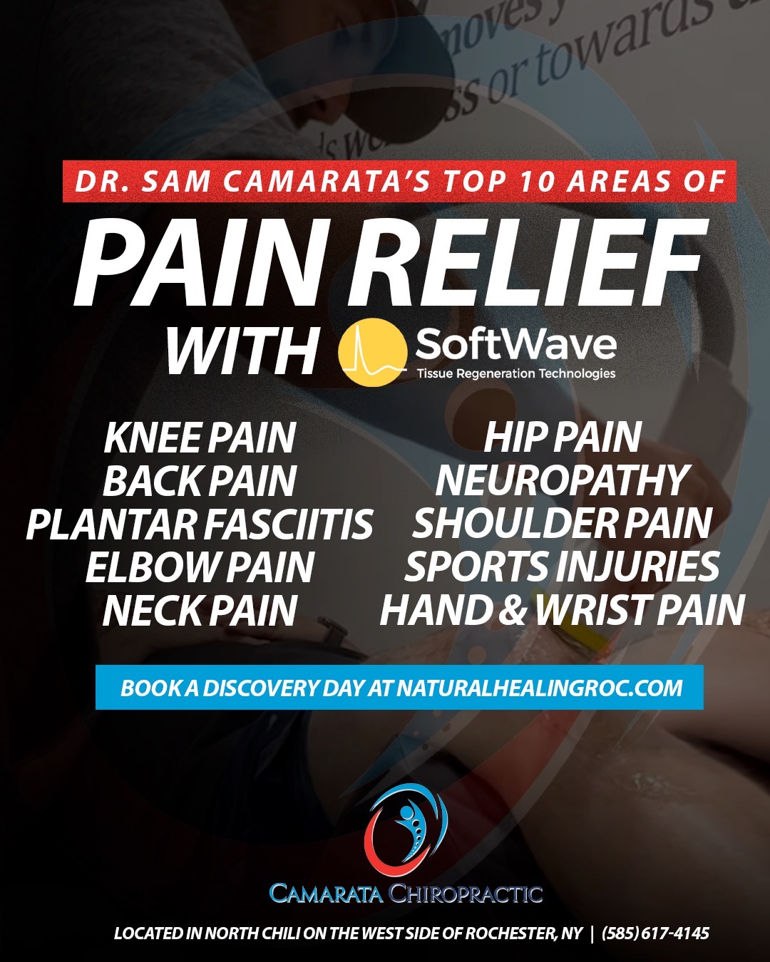 Unveiling Dr. Sam Camarata's Top 10 Pain Relief Areas with SoftWave Technology